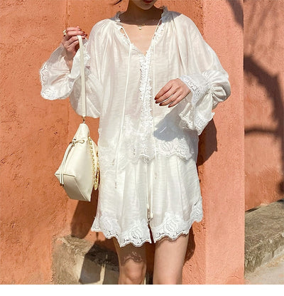 Blusa Diseñadora de Manga Larga Estilo Francia Meridional - Image 10