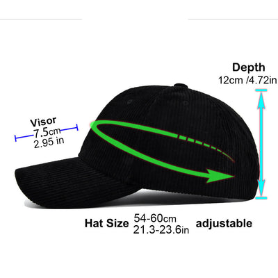Gorra de Pana con Visera Curva - Diseño Versátil - Image 14