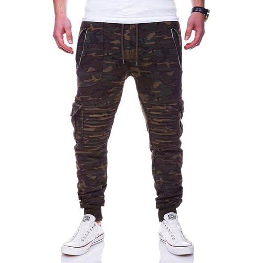Pantalones Deportivos Hombre Rayas Plisados Casual - Image 6