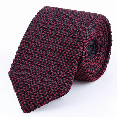 Corbata Retro Británica Coreana de Lana Tejida a Mano con Punta Afilada - Image 20