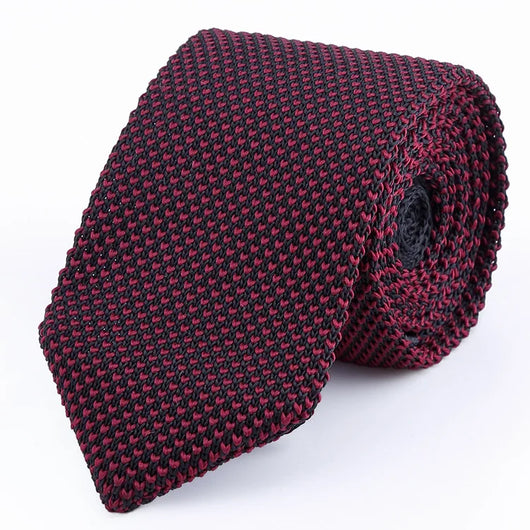 Corbata Retro Británica Coreana de Lana Tejida a Mano con Punta Afilada - Image 20