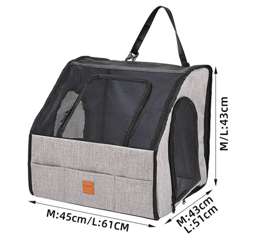 Jaula Portátil Plegable para Mascotas en Auto con Colchoneta Impermeable - Image 12
