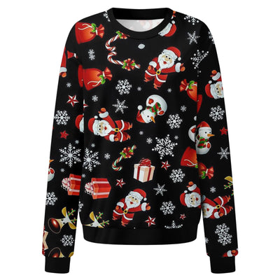 Suéter Navideño Estampado con Reno - Estilo Europeo y Americano para Mujer - Image 15