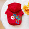 Scarf reindeer hoodie