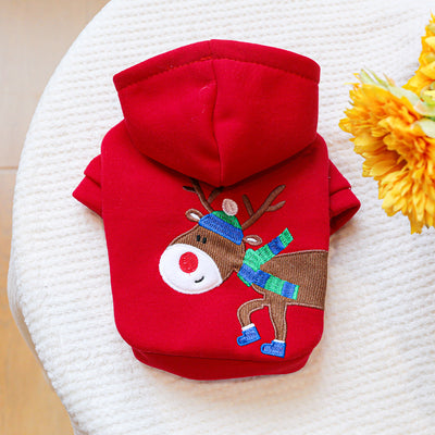 Ropa Festiva para Perros y Gatos - Conjunto Rojo Navideño - Image 7