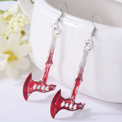 Pendientes de Terror para Halloween: Hacha y Tijeras Sangrientas - Image 9