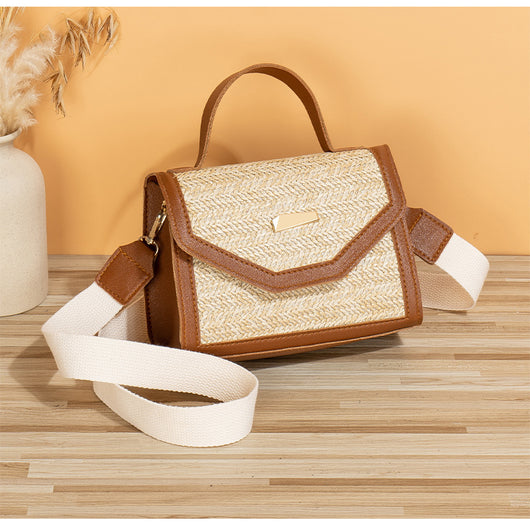 Bolsa Crossbody Cuadrada Pequeña con Lentejuelas Tejidas - Image 19