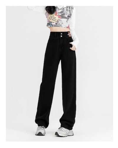 Jeans Anchos Forro Polar Térmico Efecto Adelgazante para Mujer - Image 25