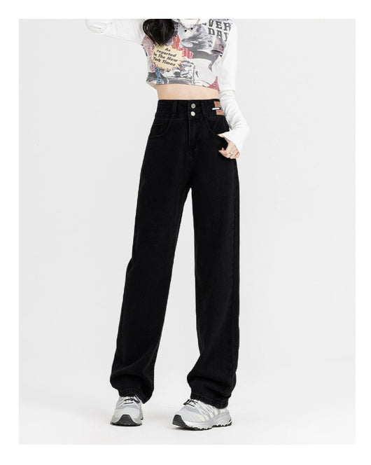 Jeans Anchos Forro Polar Térmico Efecto Adelgazante para Mujer - Image 25