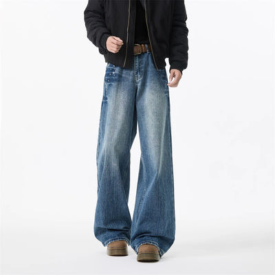 Jeans American Rivet Efecto Desgastado con Estilo Lightning - Image 16