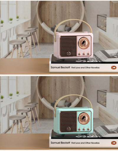 Altavoz Bluetooth Portátil Retro Mini Inalámbrico para Auto y Escritorio - Image 38