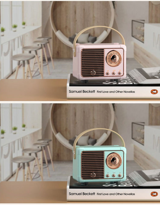 Altavoz Bluetooth Portátil Retro Mini Inalámbrico para Auto y Escritorio - Image 38