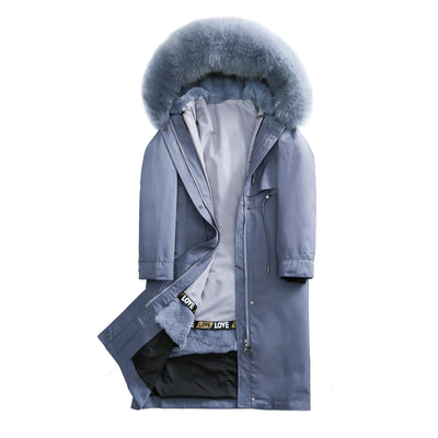 Abrigo de Piel Desmontable Largo, Elegante y Ligero - Image 12