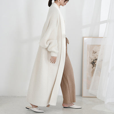 Cardigan Abrigo de Piel de Visón Polar - Image 10