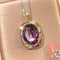 Luxury High-end Accessories Dried Rose Jewelry Necklace Earrings And Ring Pendant With Chain