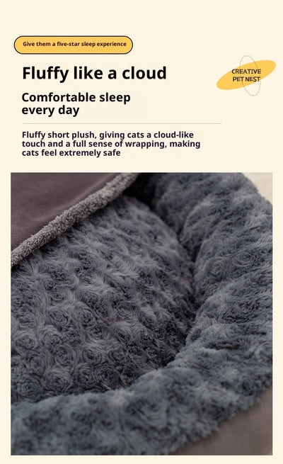 Cama Redonda Premium para Mascotas - Colchoneta Térmica Cuatro Estaciones Tamaño Grande - Image 17