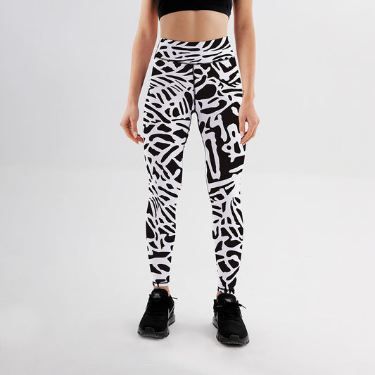 Leggings Deportivos de Cintura Alta con Estampado y Tecnología Transpirable