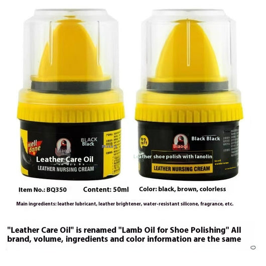 Crema Pulidora para Zapatos de Cuero con Lanolina - Esponja Aplicadora Incluida - Image 6