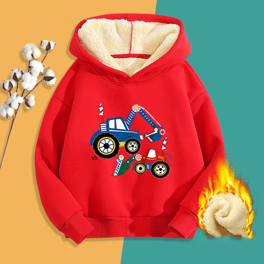 Chaqueta Infantil Suelta de Velvet Estampado - Image 9