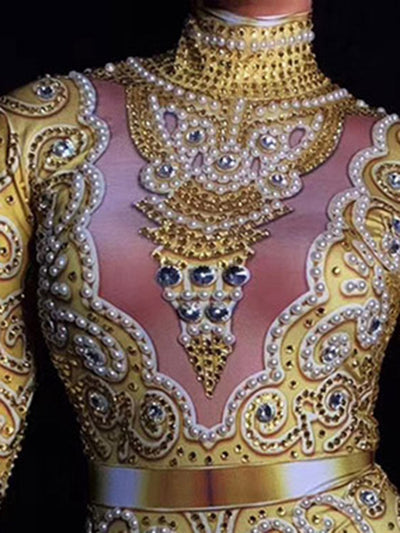 Traje de Presentación Ajustado con Strass para Mujer - Image 9