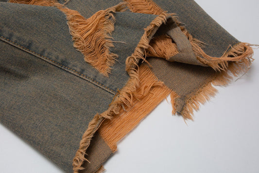 Shorts de Mezclilla Vintage Desgastado para Hombre - Image 2