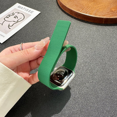 Correa Magnética para iWatch S10 Patrón Litchi Silicona Suave - Image 39
