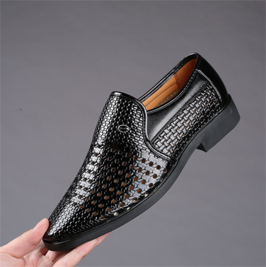 Zapatos de Cuero Ejecutivos Transpirables con Diseño Hueco Fresco para Hombre - Image 14
