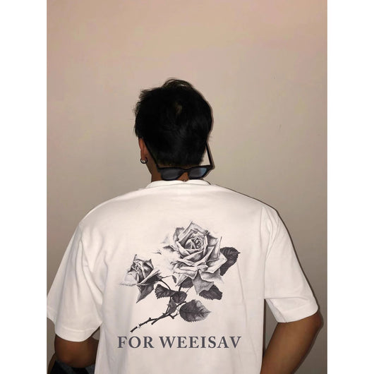 Playera Estampada con Rosas para Hombre - Image 3