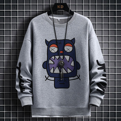 Suéter Casual para Hombre con Diseño Cartoon - Primavera y Otoño - Image 24