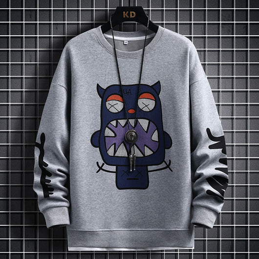 Suéter Casual para Hombre con Diseño Cartoon - Primavera y Otoño - Image 24