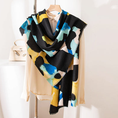 Bufanda de Cachemira Premium para Otoño e Invierno - Elegancia Versátil para Mujer