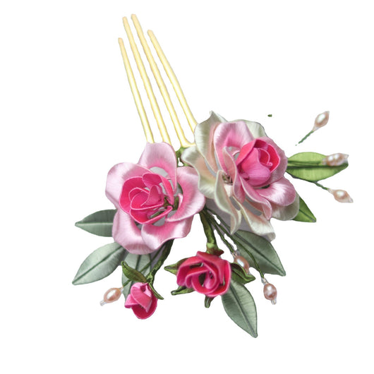 Peine Ondulado de Flores Peonía Camelia con Degradado Curling - Image 2