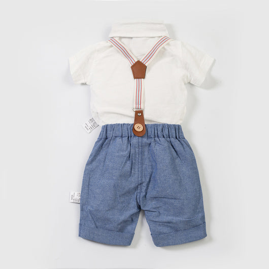 Traje Gentleman para Bebé - Conjunto Romper con Babero - Image 11