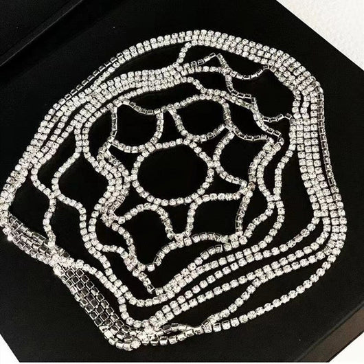 Cadena para Cabello de Diamantes Multicapa con Malla Temperamental - Image 8