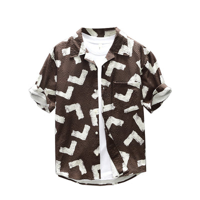 Camisa Casual de Manga Corta para Hombre - Comodidad de Verano - Image 5