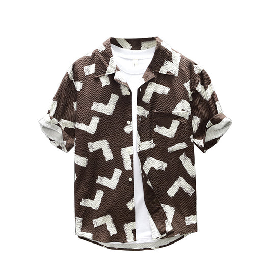 Camisa Casual de Manga Corta para Hombre - Comodidad de Verano - Image 5