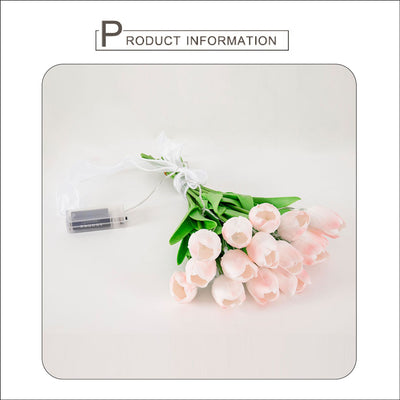 Ramo de Novia Tulipanes con Luces LED Simuladas - Image 7