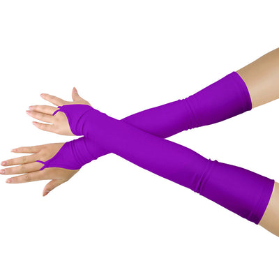 Guantes Sin Dedos de Satén Elástico con Gancho - Image 4