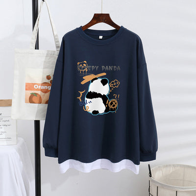 Suéter Mujer Elegante Efecto Capas Talla Grande Ajuste Holgado - Image 9
