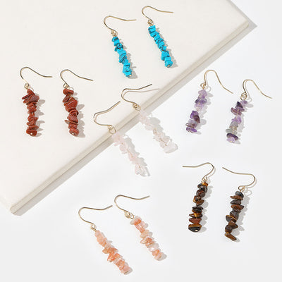 Aretes de Piedra de Cristal Natural para Mujer - Image 17