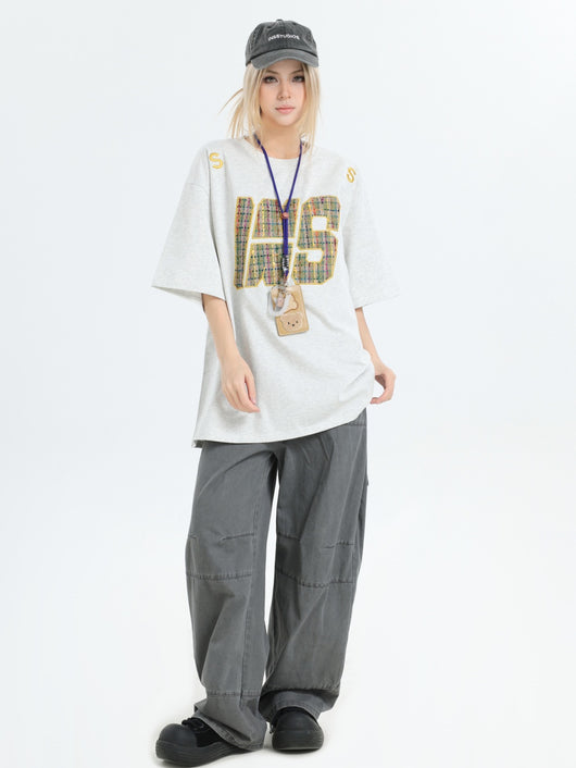 Playera Bordada de Algodón Tejido - Manga Corta Suelta y Cómoda - Image 12