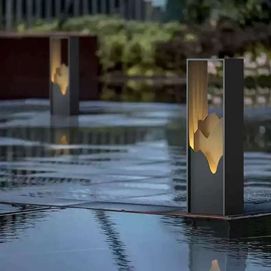Lámpara Solar de Jardín Estilo Chino Moderno - Image 5