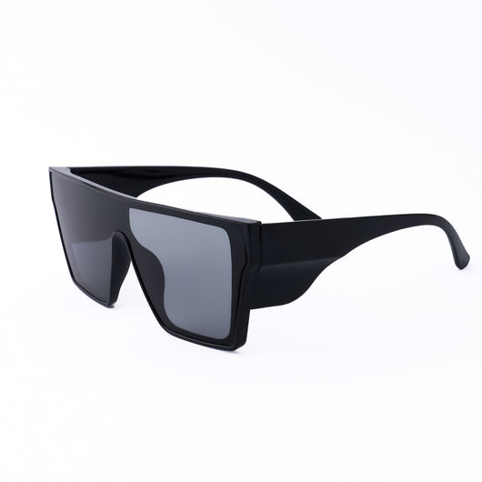Black frame sports cycling sunglasses with vibrant purple polarized shield lenses, ideal for biking and outdoor activities. - Image 6