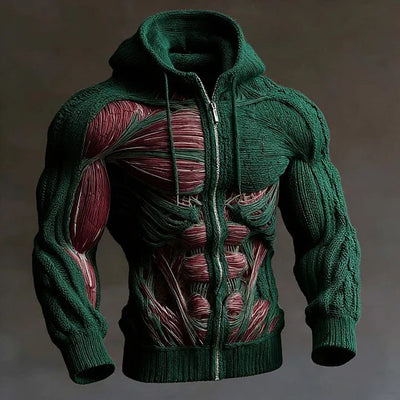 Chaqueta Hoodie Estampada Casual para Hombre - Estilo Urbano Moderno - Image 5