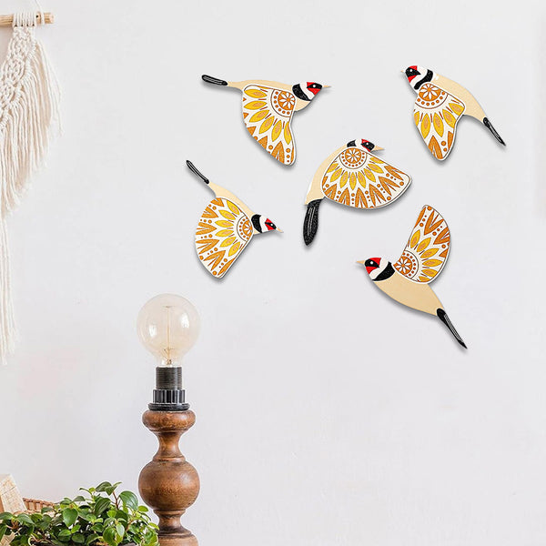 Juego de Pájaros Voladores en Madera - Decoración para el Hogar