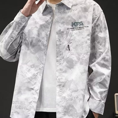 Camisa de Camuflaje Retro Estilo Japonés para Hombre - Image 4
