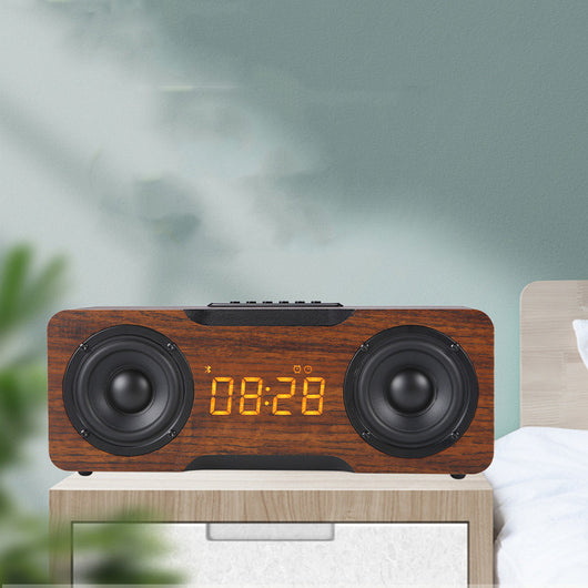 Reloj Parlante Bluetooth de Madera con Reproductor de Música - Image 7