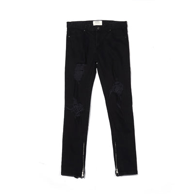 Pantalones Vaqueros Negros Rotos Estilo Urban para Hombre - Image 5
