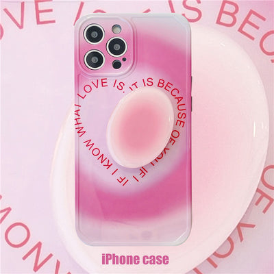 Funda iPhone con Soporte Plegable Degradado Love - Protección Premium - Image 3
