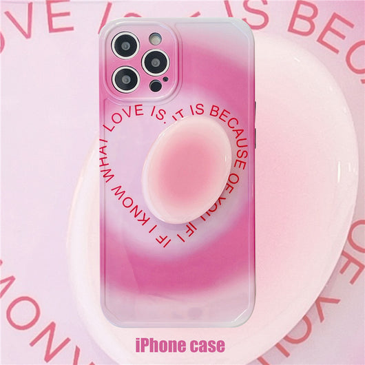 Funda iPhone con Soporte Plegable Degradado Love - Protección Premium - Image 3